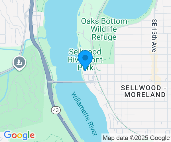 Google Map of 205 SE Spokane Street, Suite 300, Portland, OR 97202